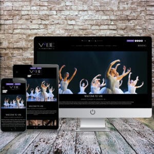 Vibe dance studio wordpress website design