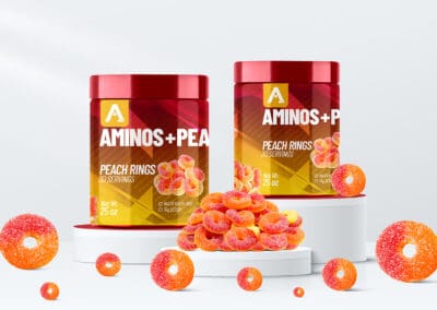 Product Packaging for Aminos + Peak02 Peach Rings madison wi