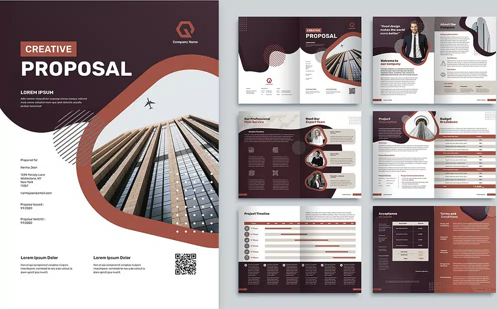 Visual Example of a professional InDesign layout template