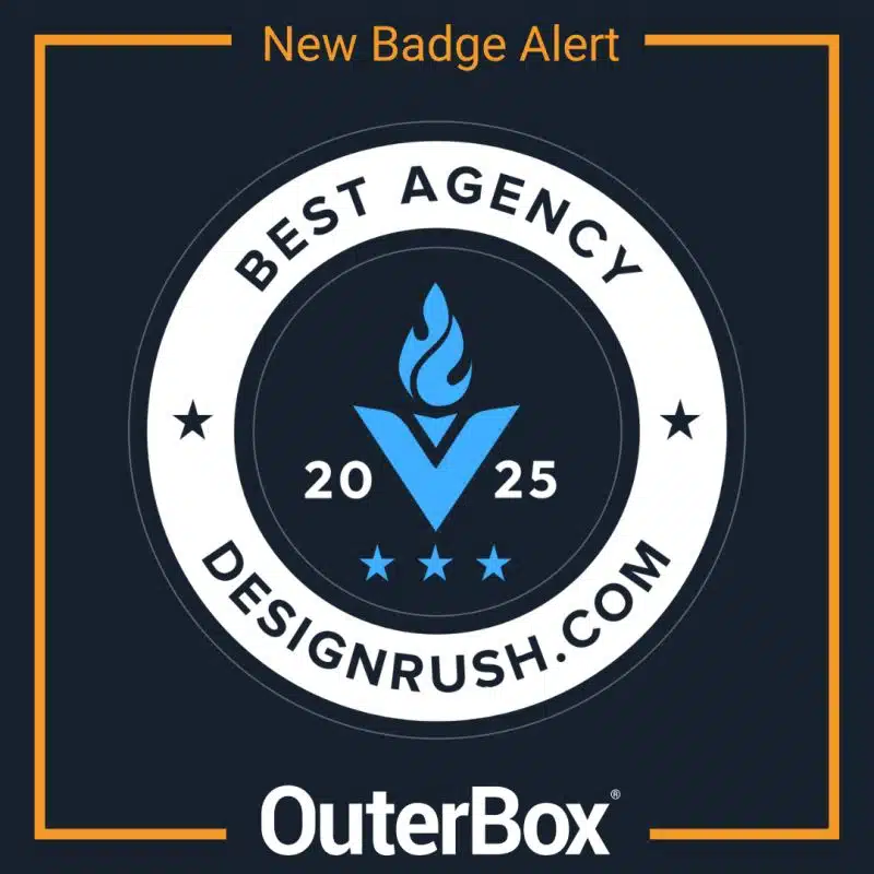 Design Rush Best agency badge<br />
