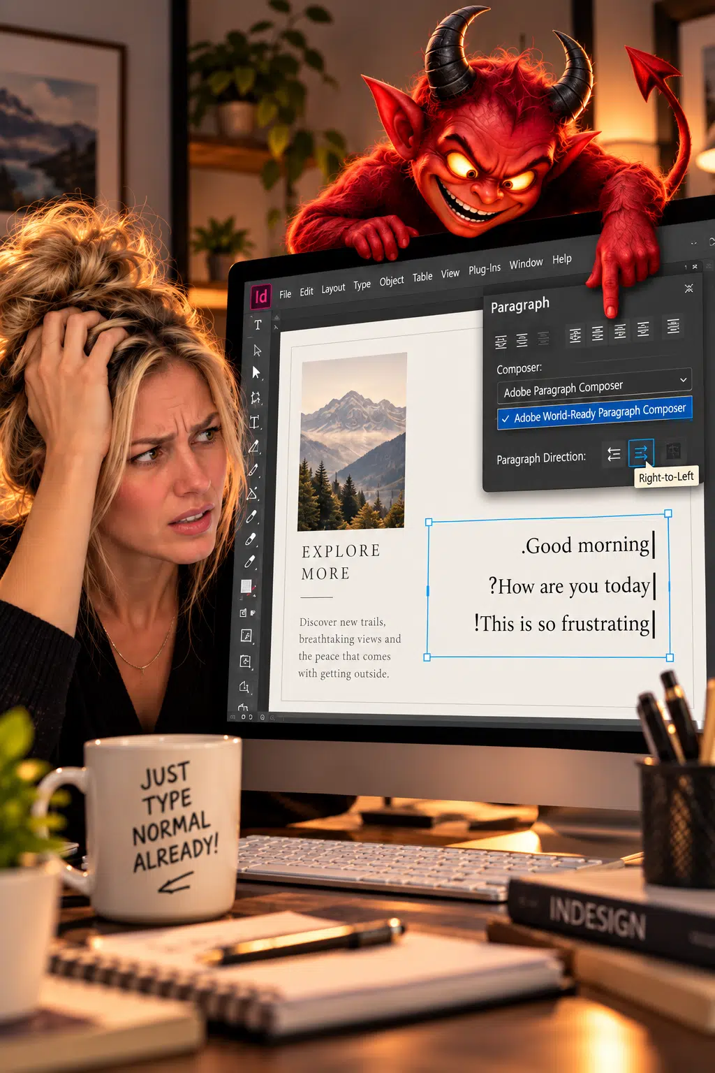 world ready paragraph in InDesign | world ready paragraph composer in InDesign