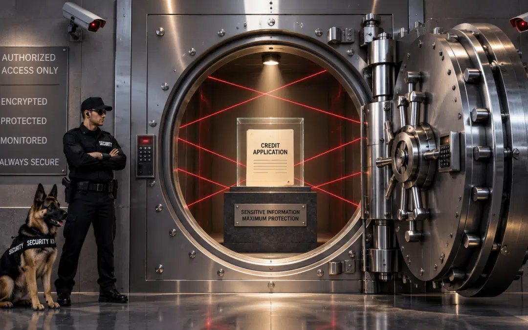 illustration of absurdly secure vault describing website security